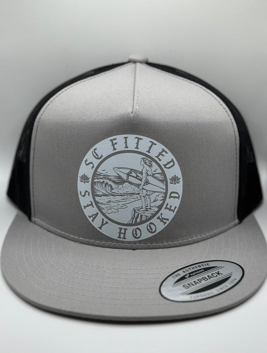 CLIFF SIDE SURFER Gray/black SnapBack